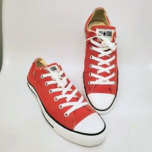 Converse Chuck Taylor Vintage Unisex Burnt Orange Red Men 8/ Women 10 Retro Y2K